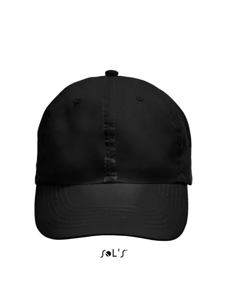  SOL'S METEOR - SIX PANEL CAP - SOL'S Black