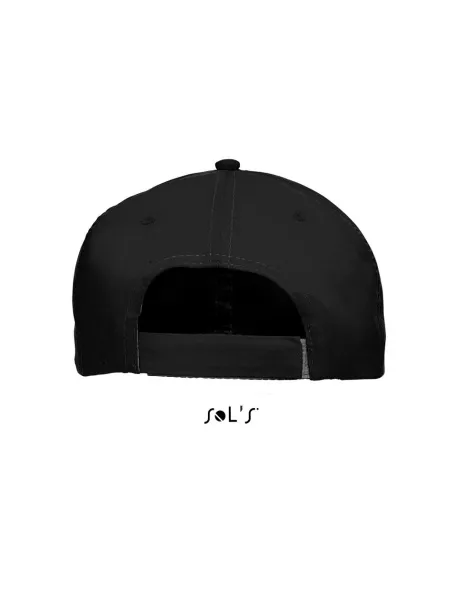  SOL'S METEOR - SIX PANEL CAP - SOL'S Black