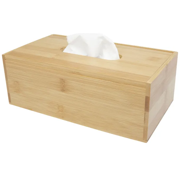 Inan bamboo tissue box holder Natural