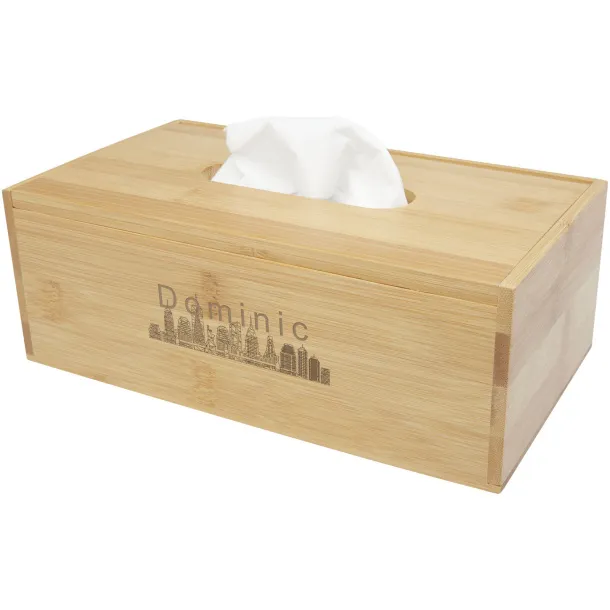 Inan bamboo tissue box holder Natural