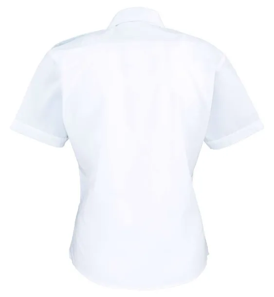  WOMEN'S SHORT SLEEVE PILOT SHIRT - Premier White