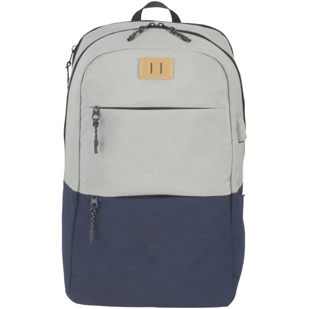 Cason 15" laptop backpack Navy Light grey