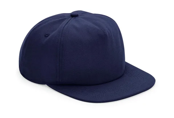  Organic Cotton Unstructured 5 Panel Cap - Beechfield Oxford Navy