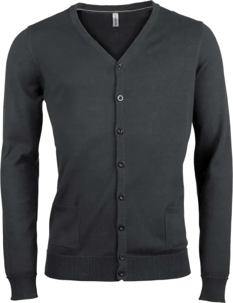  MEN'S CARDIGAN - Kariban Tamno siva