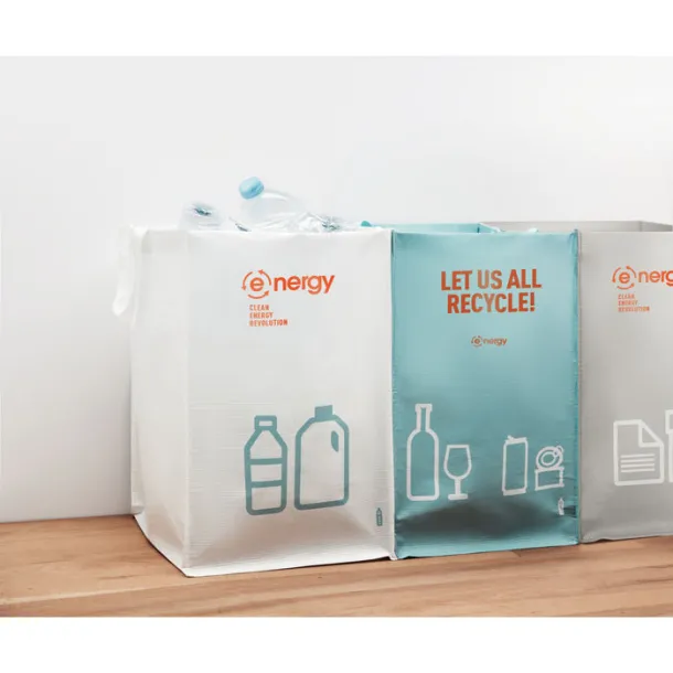 THREE BIN RPET Nonwoven recycling bags Multicolour