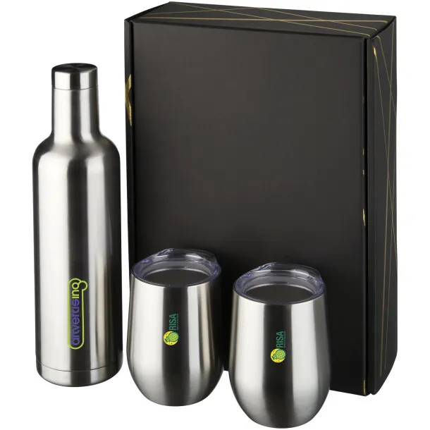 Pinto and Corzo copper vacuum insulated gift set - Avenue Silver