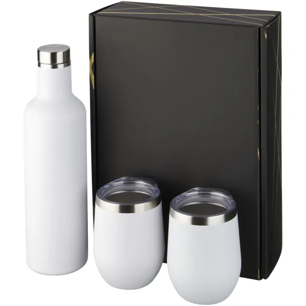 Pinto and Corzo copper vacuum insulated gift set - Avenue White