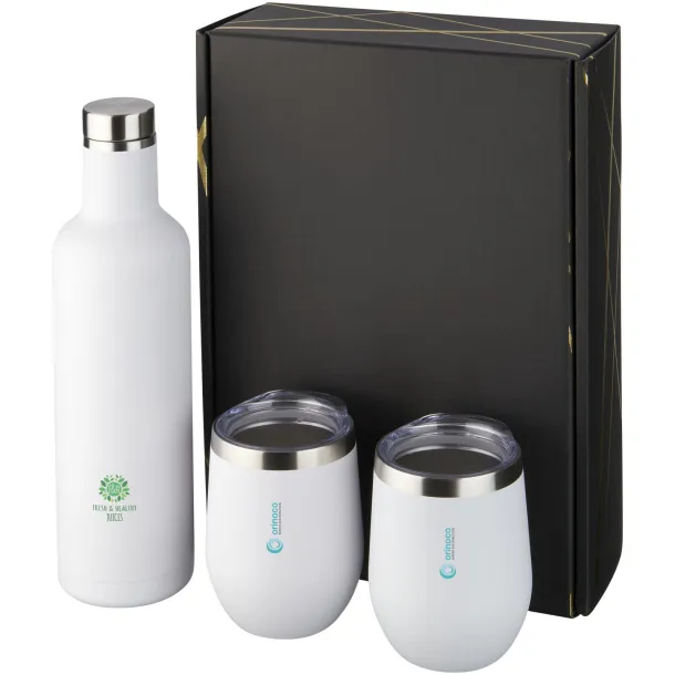 Pinto and Corzo copper vacuum insulated gift set - Avenue White