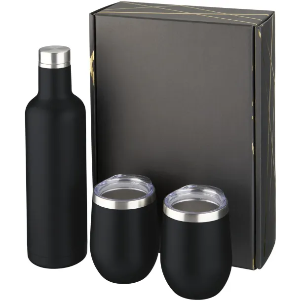 Pinto and Corzo copper vacuum insulated gift set - Avenue Solid black