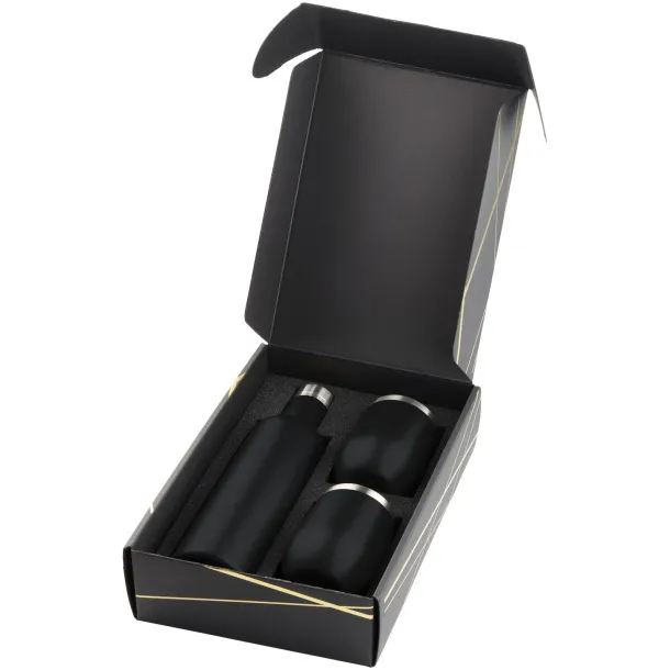 Pinto and Corzo copper vacuum insulated gift set - Avenue Solid black