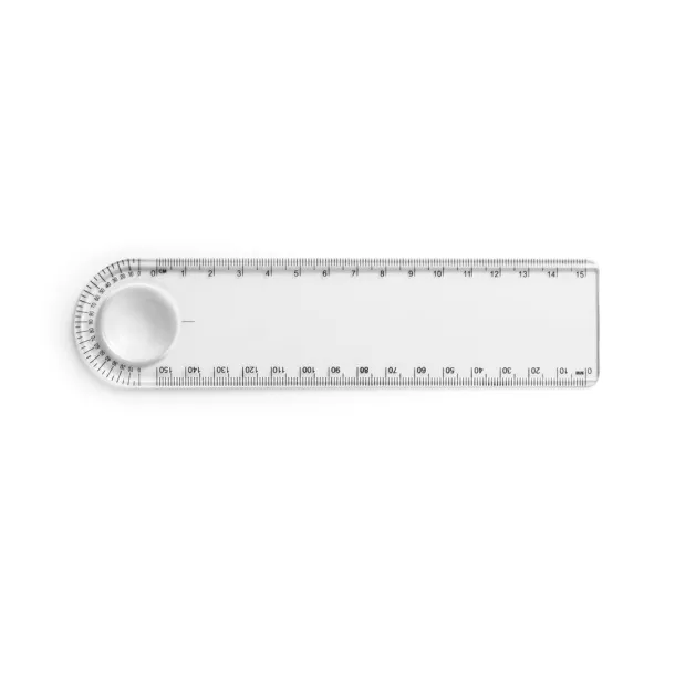 SUNDERLAND Ruler with magnifying glass Transparent