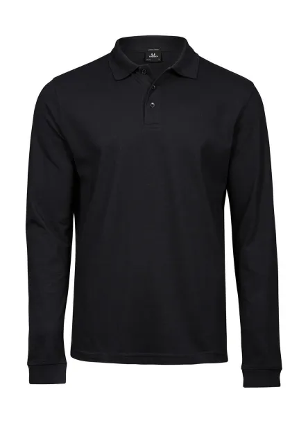  Luxury LS Stretch Polo - Tee Jays Black