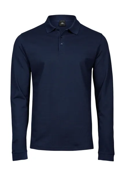  Luxury LS Stretch Polo - Tee Jays Navy