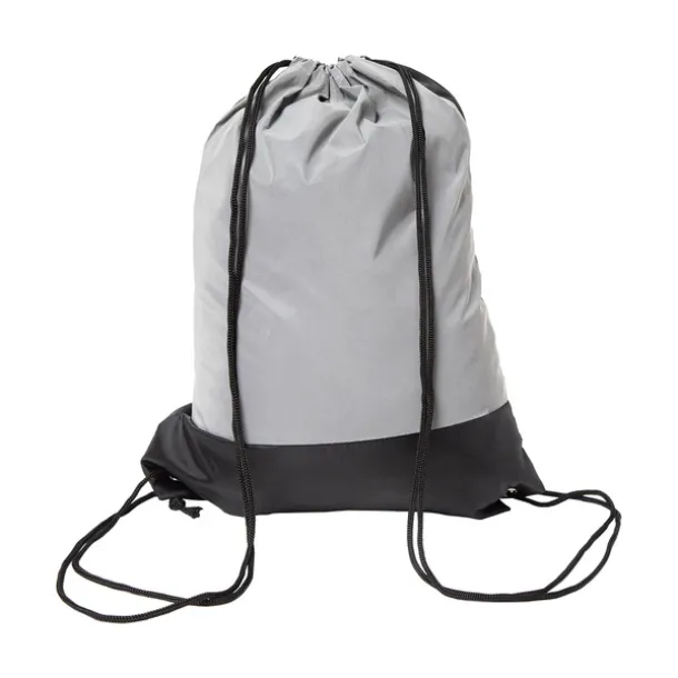 FLASH reflective drawstring backpack Silver