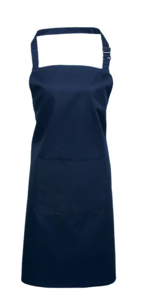  'DELUXE' BIB APRON WITH POCKET - Premier Navy