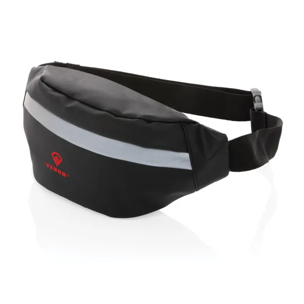  PU high visibility bumbag Black