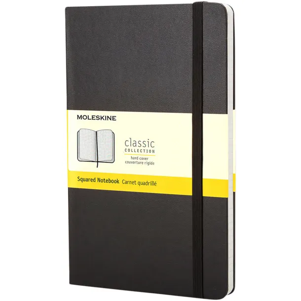 Moleskine Classic PK hard cover notebook - squared - Moleskine Solid black
