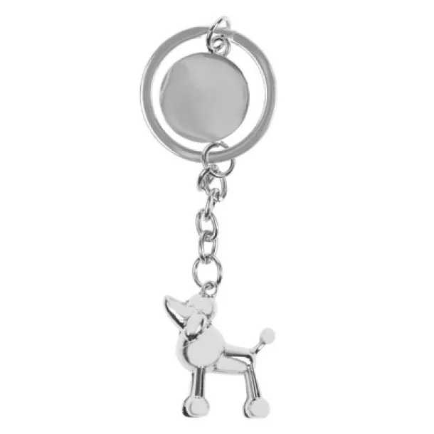  Keyring "animal" with shopping cart coin Srebrna