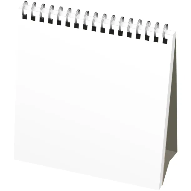 Classic monthly desktop calendar soft cover - Desk-Mate® White