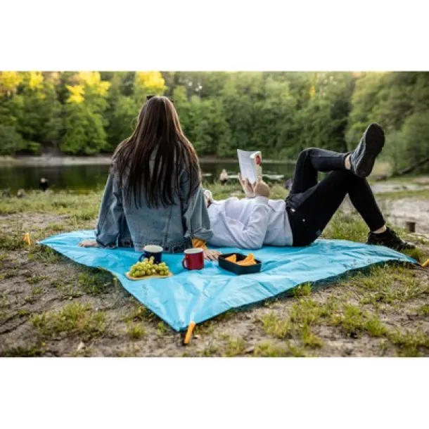  Water-resistant beach mat, foldable blue