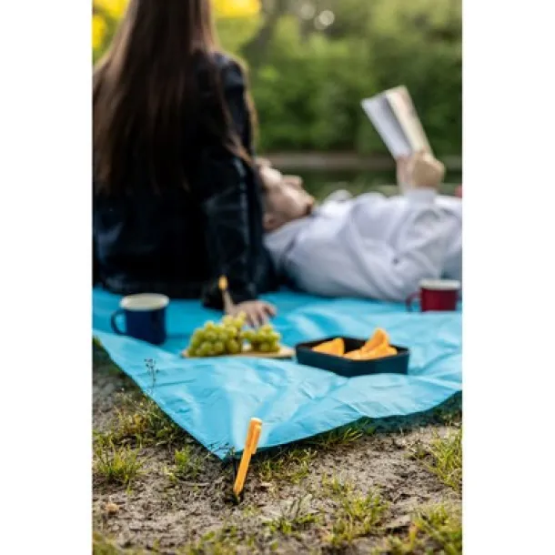  Water-resistant beach mat, foldable blue