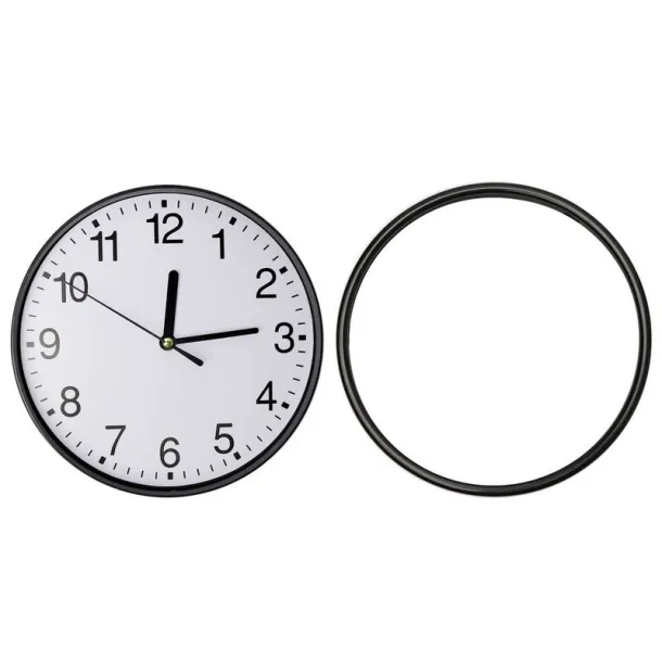  Wall clock Crna