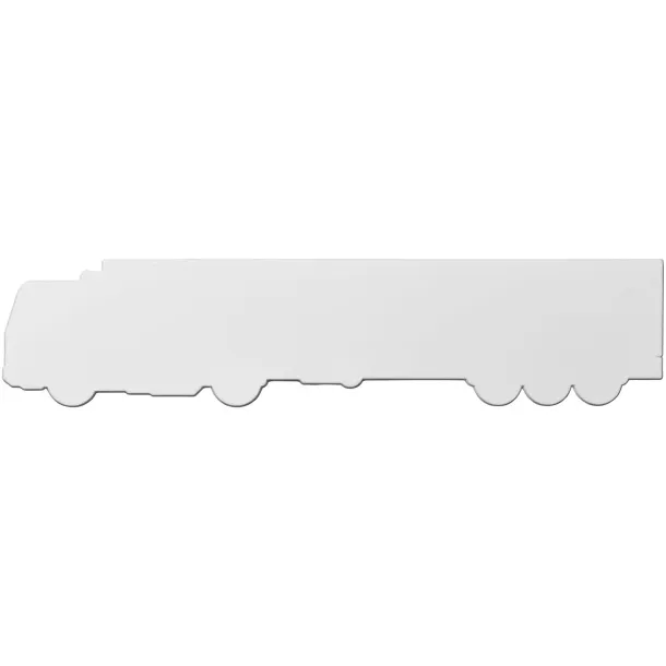 Larry 24 cm lorry shaped plastic ruler - PF Manufactured White