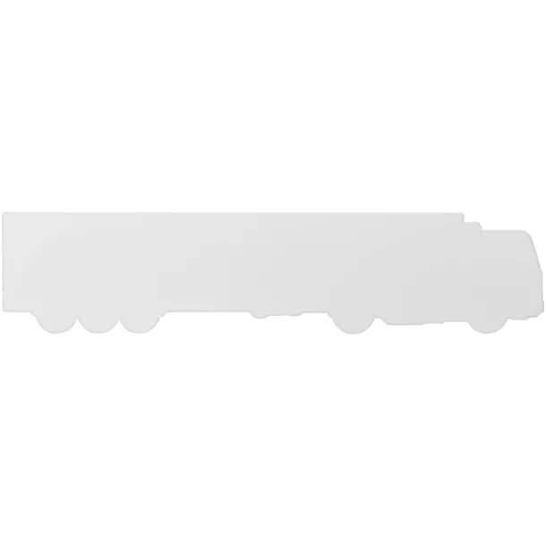 Larry 24 cm lorry shaped plastic ruler - PF Manufactured White