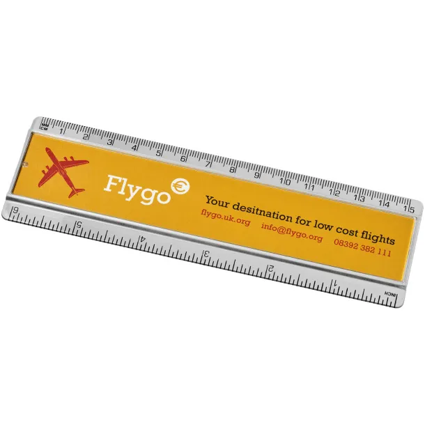 Ellison 15 cm plastic insert ruler - Unbranded White