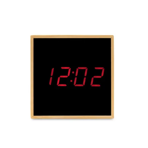  Bamboo desk clock with alarm wood