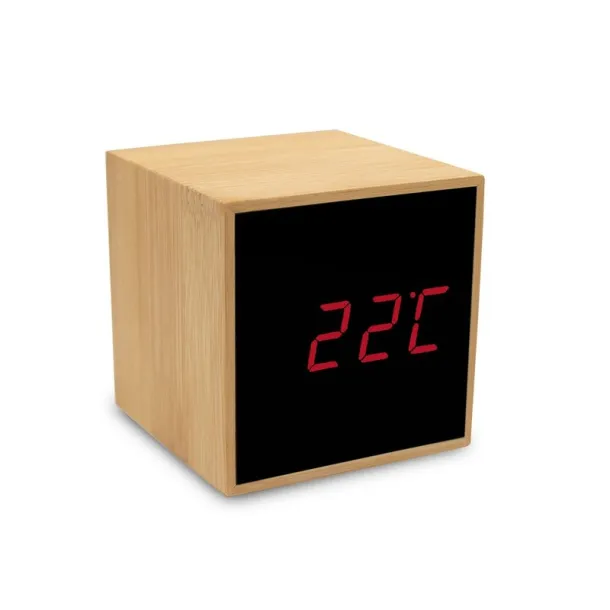  Bamboo desk clock with alarm wood