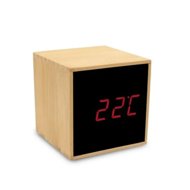  Bamboo desk clock with alarm wood