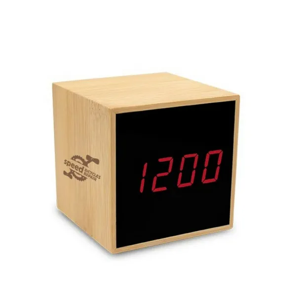  Bamboo desk clock with alarm wood