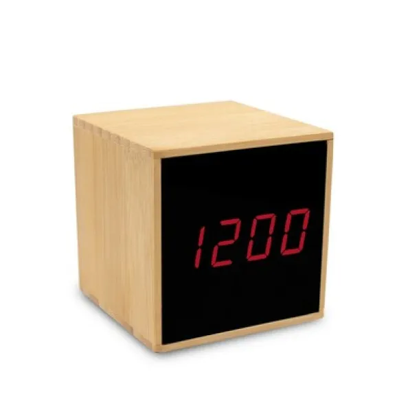  Bamboo desk clock with alarm wood