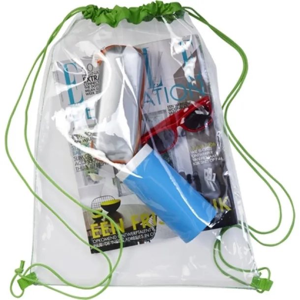  Drawstring bag light green