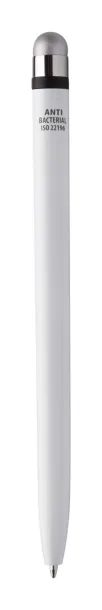 Verne antibacterial touch ballpoint pen White Silver
