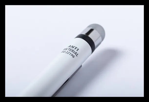 Verne antibacterial touch ballpoint pen White Silver