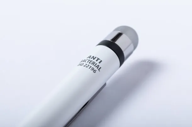 Verne antibacterial touch ballpoint pen White Silver
