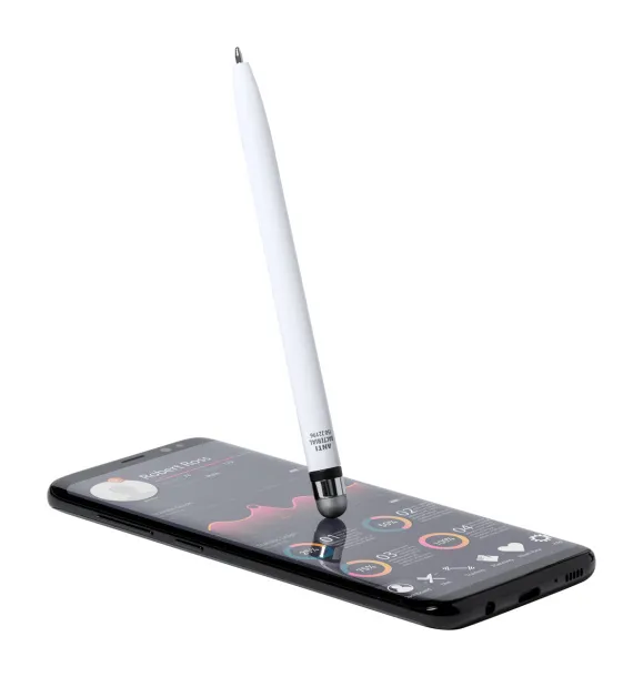 Verne antibacterial touch ballpoint pen White Silver