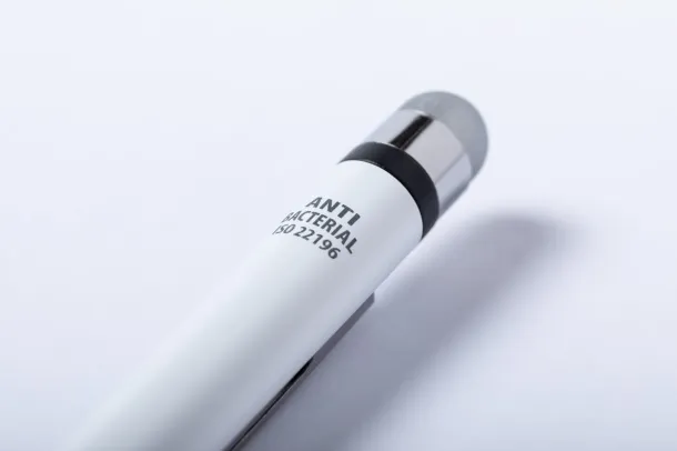 Verne antibacterial touch ballpoint pen White Silver