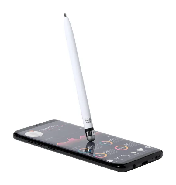Verne antibacterial touch ballpoint pen White Silver