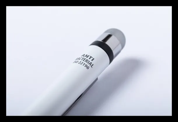 Verne antibacterial touch ballpoint pen White Silver