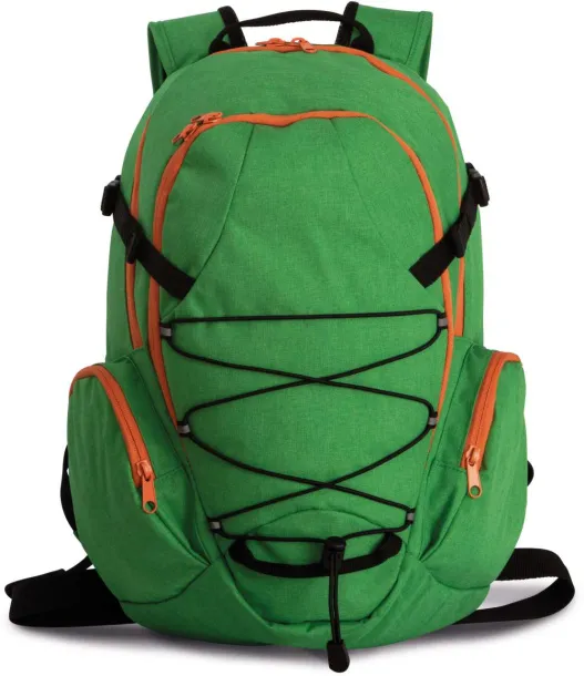  LEISURE BACKPACK - Kimood Spring Green Heather Orange