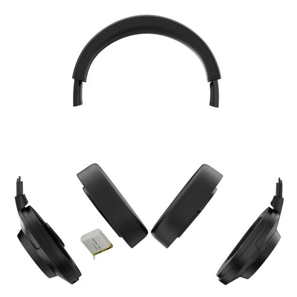 Irvine RCS recycled and repairable ANC wireless headphone - Urban Vitamin Black 