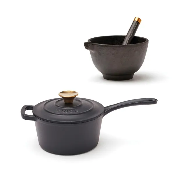  VINGA Monte enameled cast iron pot 1,9L - Vinga Black