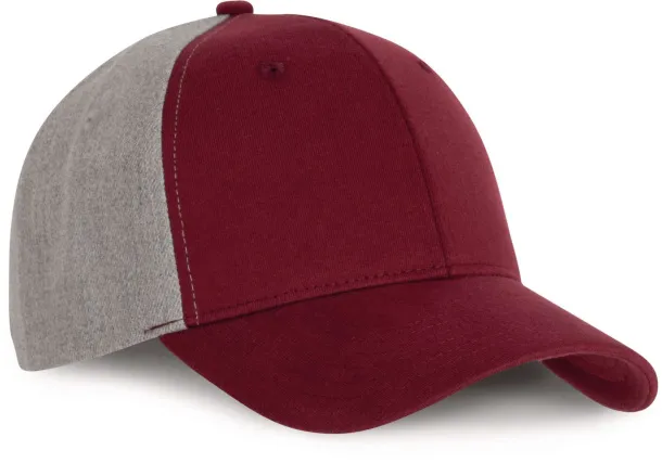  Snapback šilterica - 6 panela - K-UP Tawny Port Grey Melange