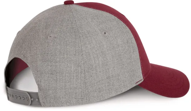  Snapback šilterica - 6 panela - K-UP Tawny Port Grey Melange