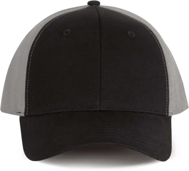  Snapback šilterica - 6 panela - K-UP Crna Grey Melange