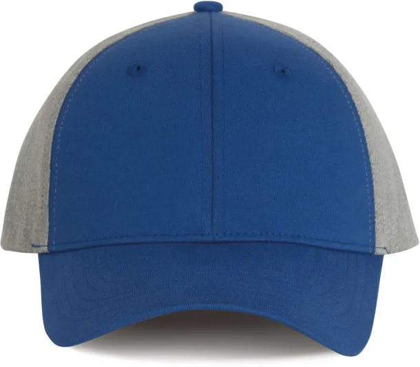  Snapback šilterica - 6 panela - K-UP Kraljevski plava Grey Melange
