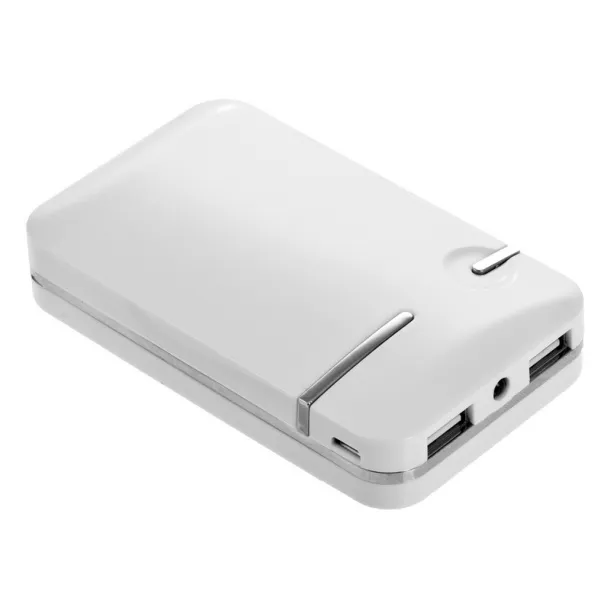  Power bank 7800 mAh with LED light white